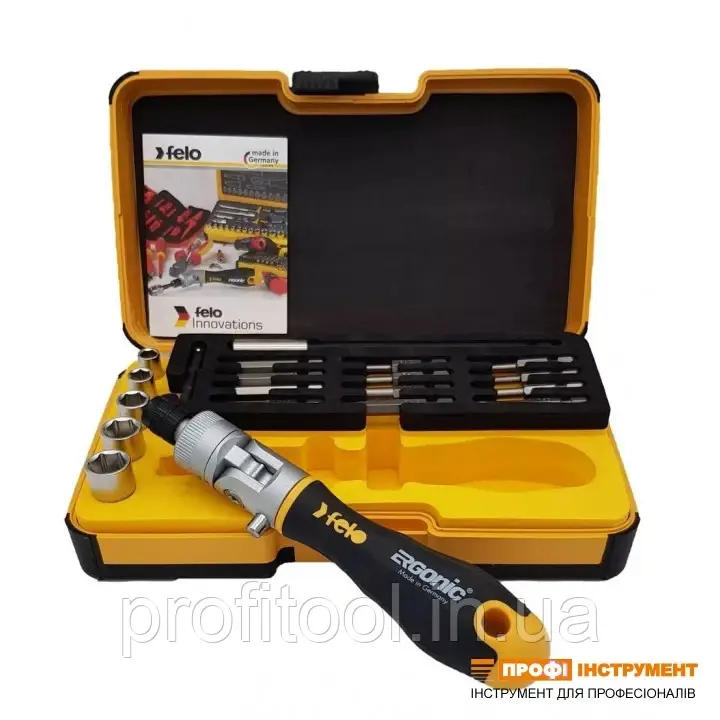Набір головок та біт з тримачем біт FELO та ручкою ERGONIC K; (06072006), фото 1