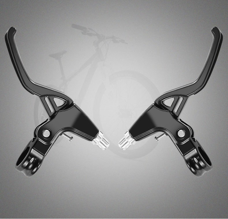 Гальмівні ручки для велосипеда, ручки гальма алюмінієві (чорний)