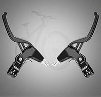 Гальмівні ручки для велосипеда, ручки гальма алюмінієві (чорний)