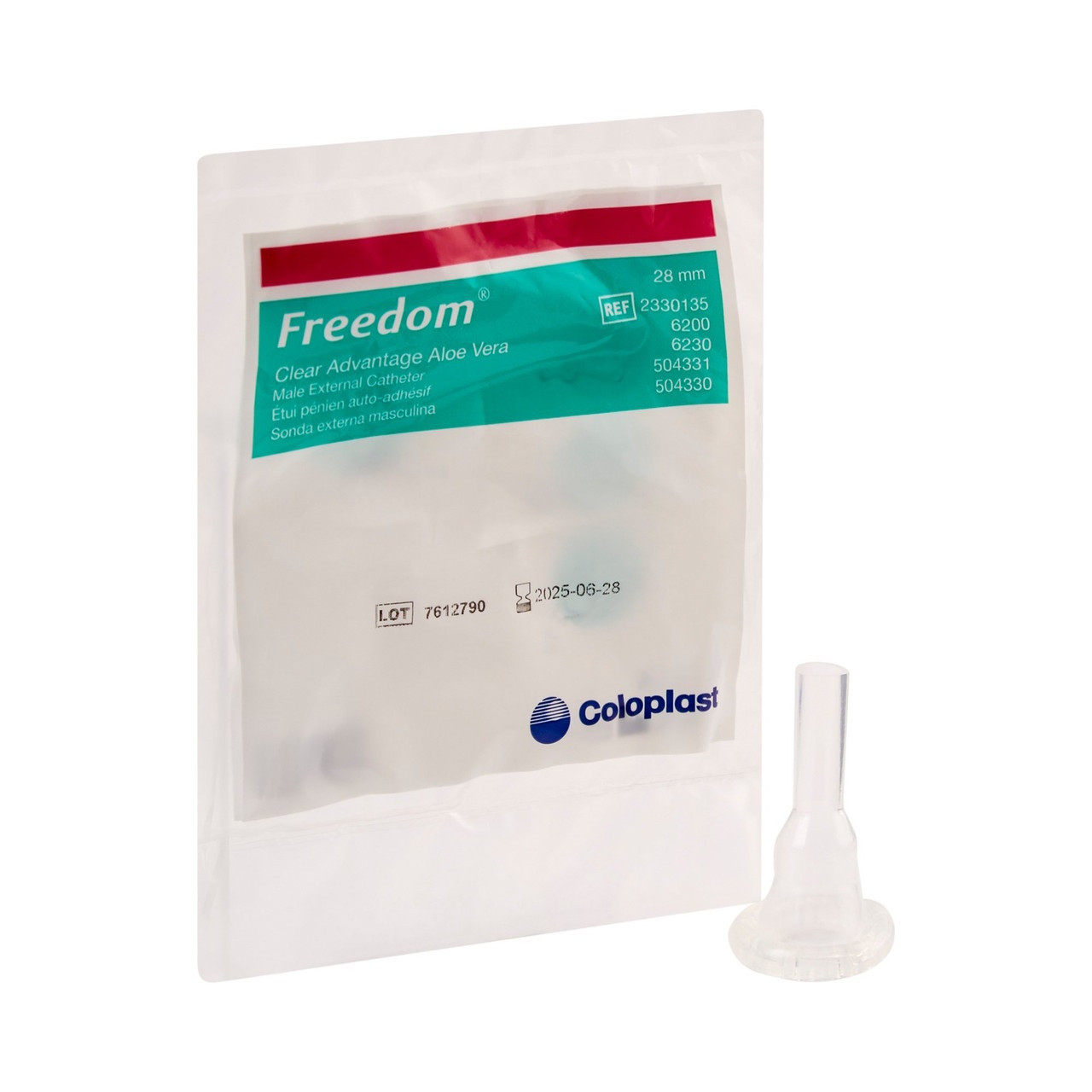 Сечоприймач COLOPLAST Freedom Clear Advantage силіконовий самоклейний 28 mm