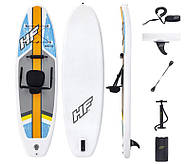 Дошка для SUP серфінгу (305-84-12см, дошка, весло, ручний насос, сумка) SUP-борд Bestway 65341 Білий, фото 3