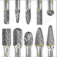 Набор борфрез 10 шт B10,C10,D10,E10,F10,G10,H10,L10,M10,N10