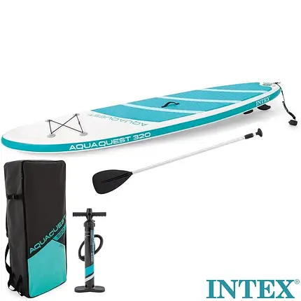 Дошка для SUP серфінгу Intex SUP-БОРД 68242 Блакитна (320-81-15см) | Надувна дошка для серфінгу, фото 1