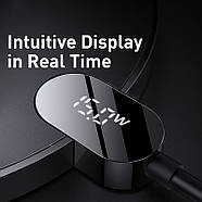 Бездротовий зарядний пристрій з дисплеєм Baseus Qi 15 LED Display Gen2 Wireless Charger (чорний), фото 6
