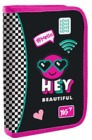 Пенал "Yes" Lovely Smile тв.,одинар.,2клап. №HP-04/533423(48)
