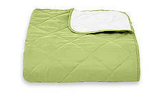 Покривало на ліжко стьогане ромб Sparta (мікровелюр) Зелений, 240х240