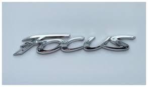 Шильдик емблема напис на багажник FORD Focus Ford Focus ФОРД Фокус колір хром, фото 1