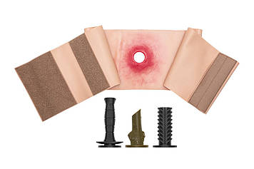 Муляж проникаючої травми тулуба сторонніми предметами EasyPractice