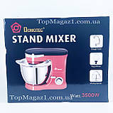 Кухонний комбайн 3500 Ват 4 л. Domotec Тістоміс міксер планетарний тістомішалка домотек, фото 10