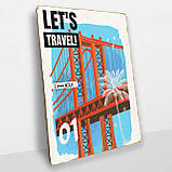Дерев'яний Постер Подорожуй, фото 2