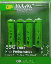 Аккумулятор GP ReCyko R3 AAA 850mAh 1шт. (в упаковці 4 шт.)