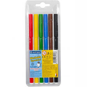 Набір фломастерів Centropen Washable 6 штук (7790/6)