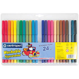 Набір фломастерів Centropen Washable 24 штук (7790/24)