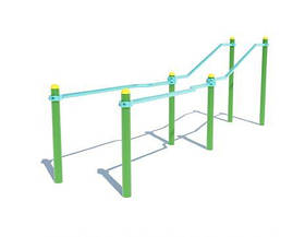 Подвійні бруси для віджимань для спортивного майданчика