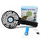 Ручний вентилятор Handy Mini Fan зі складною ручкою, Чорний / Портативний міні вентилятор з підставкою, фото 9