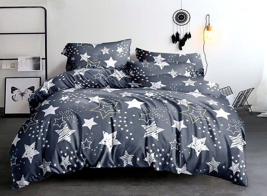 Комплект постільної білизни Бязь Голд Люкс №бл505 Полуторний розмір 150х220 див., фото 1