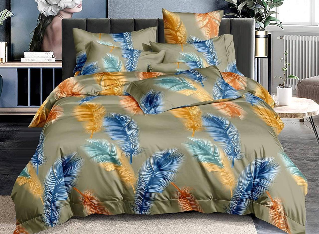 Набір постільної білизни Бязь Голд Люкс №бл504 Двуспальний розмір 200х220 см., фото 1