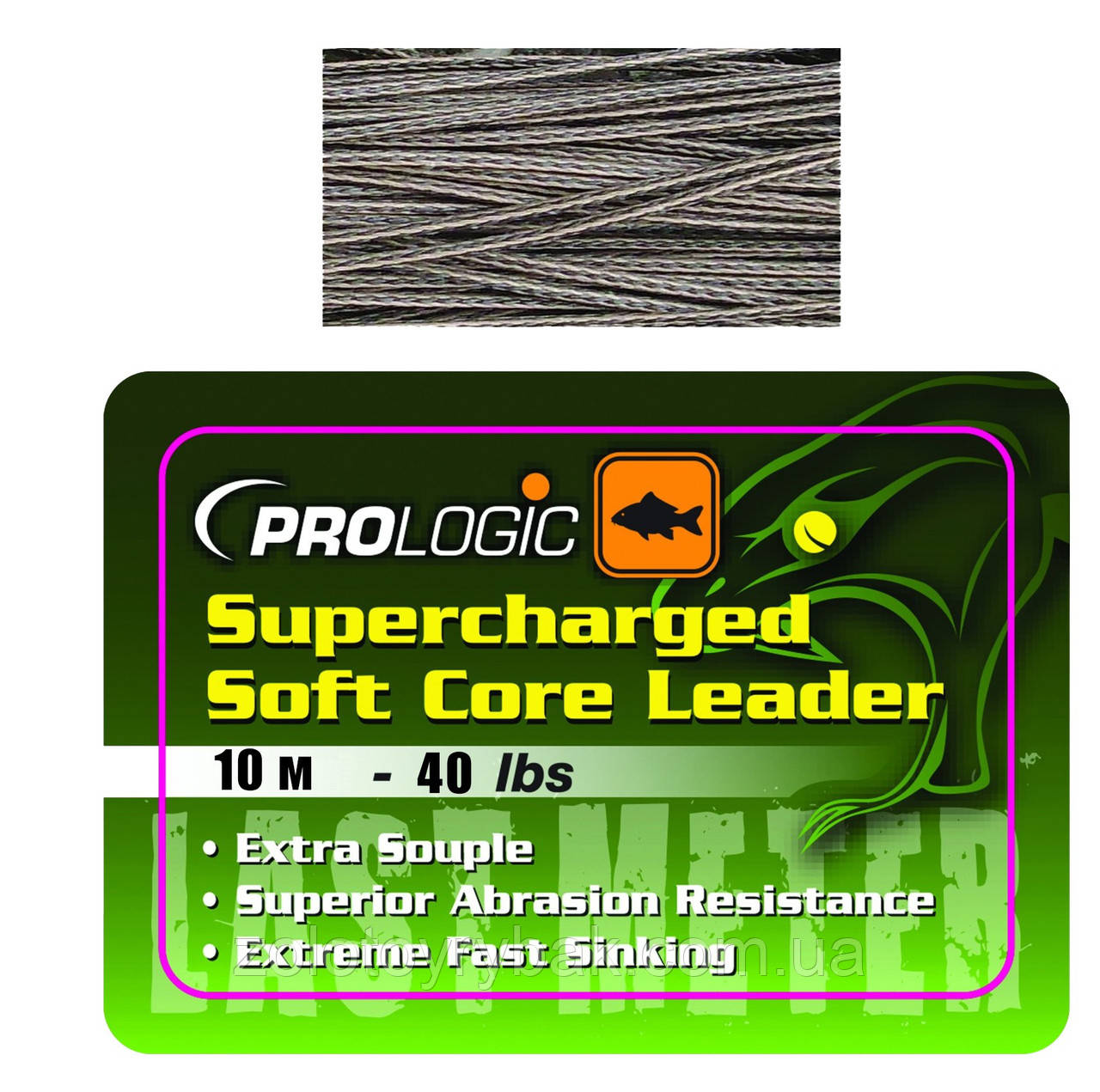 Ледкор Prologic Supercharged Soft Core Leader 10m Camo Silt 40,0 lb