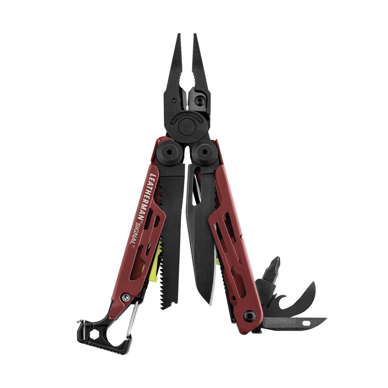 Ніж мультитул 19в1 Leatherman Signal Survival Crimson Red with Nylon Sheath 19in1 832743
