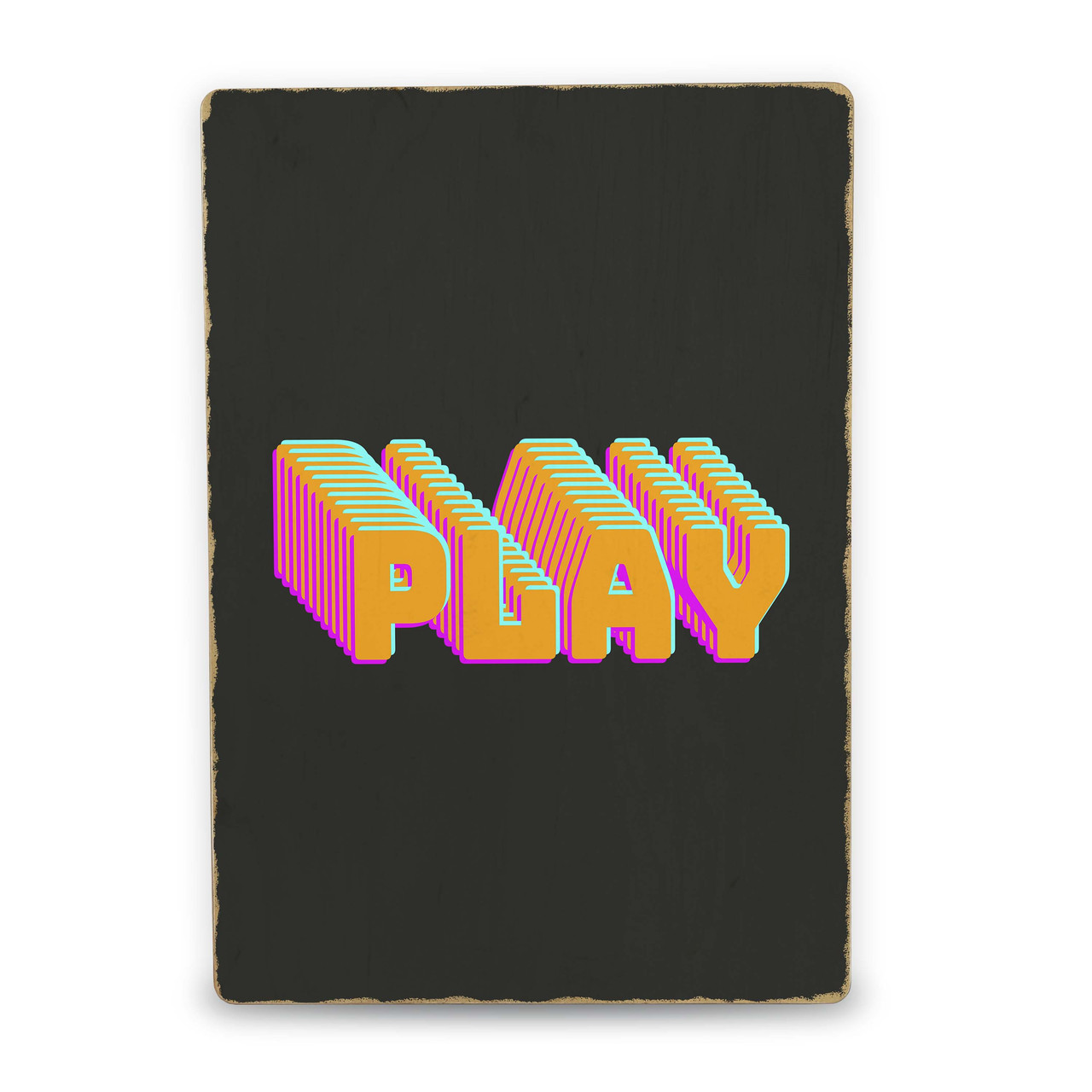 Дерев'яний Постер Play