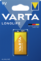 Батарейка VARTA Longlife Alkaline 9V (Крона), щелочная