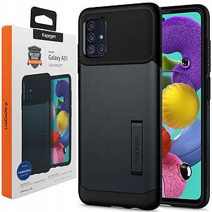 Чохол Spigen Slim Armor Metal Slate для Samsung Galaxy A51 ACS00820