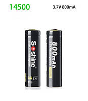 Акумулятор Li-Ion Soshine 14500 AA 3.7 V 800mAh.