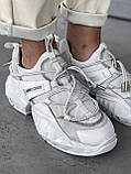 Жіночі кросівки Jimmy Choo White Diamond Trail Sneakers, фото 6