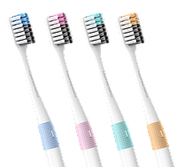 Набор зубных щеток DR.BEI BASS Toothbrush 4pcs (NUN4006RT)