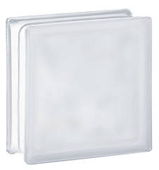 Склоблок Clear Wave Sat безкольоровий матовий 190х190х80 мм