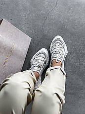 Жіночі кросівки Jimmy Choo White Diamond Trail Sneakers, фото 4
