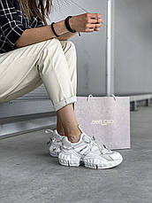 Жіночі кросівки Jimmy Choo White Diamond Trail Sneakers, фото 3