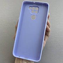 Чохол для Xiaomi Redmi Note 9 мрамуровий чохол із захистом камери на телефон сяомі редмі нот 9 бузковий q7k, фото 3