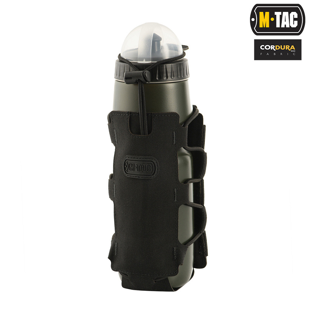 Чехол подсумок для фляги/бутылки M-Tac Elite MOLLE Black 10113002 - фото 5 - id-p1854816405