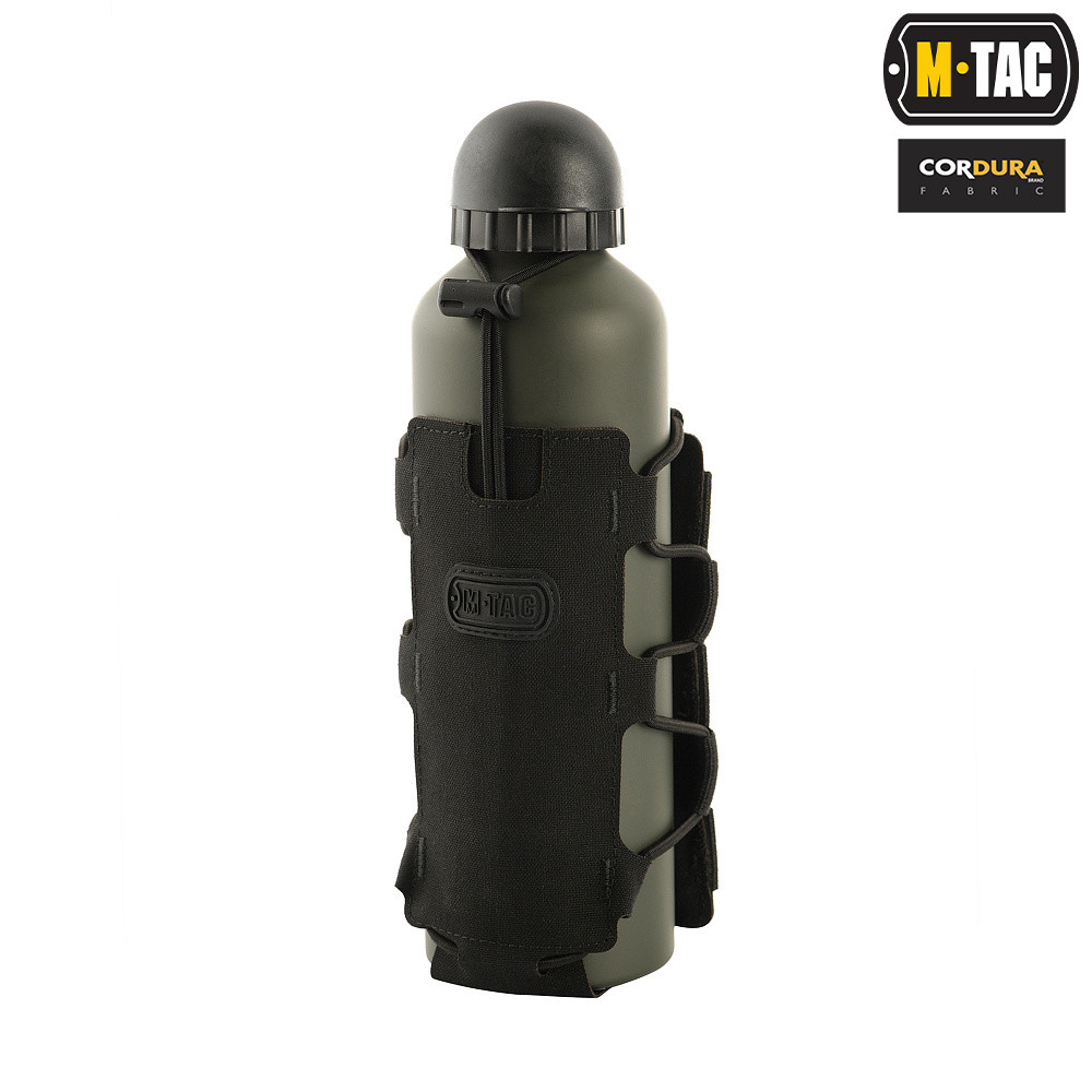 Чехол подсумок для фляги/бутылки M-Tac Elite MOLLE Black 10113002 - фото 4 - id-p1854816405