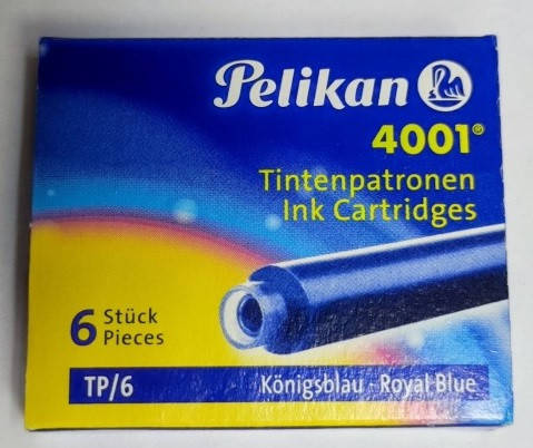 Картридж з чорнилом для перових речок (6 шт.) СИНІЙ Pelikan ціна за 6 шт., фото 1