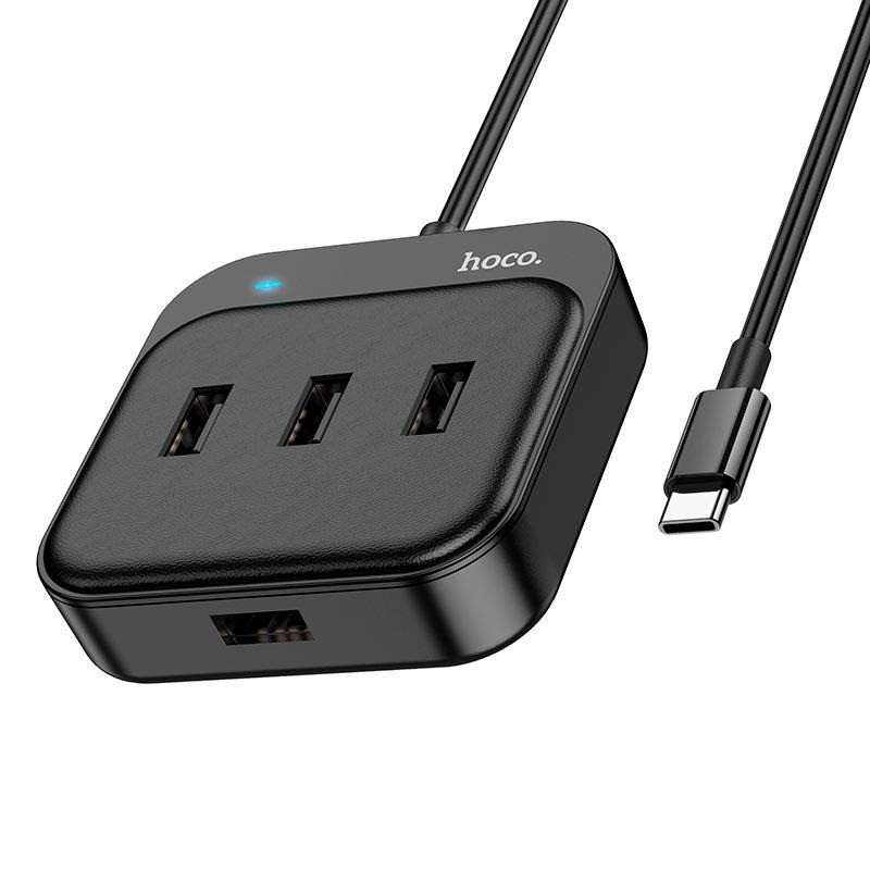 USB адаптер 4 до 1 HOCO Easy HB31 Type-C 2.0 N