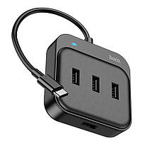 USB адаптер 4 до 1 HOCO Easy HB31 Type-C 2.0 N, фото 3