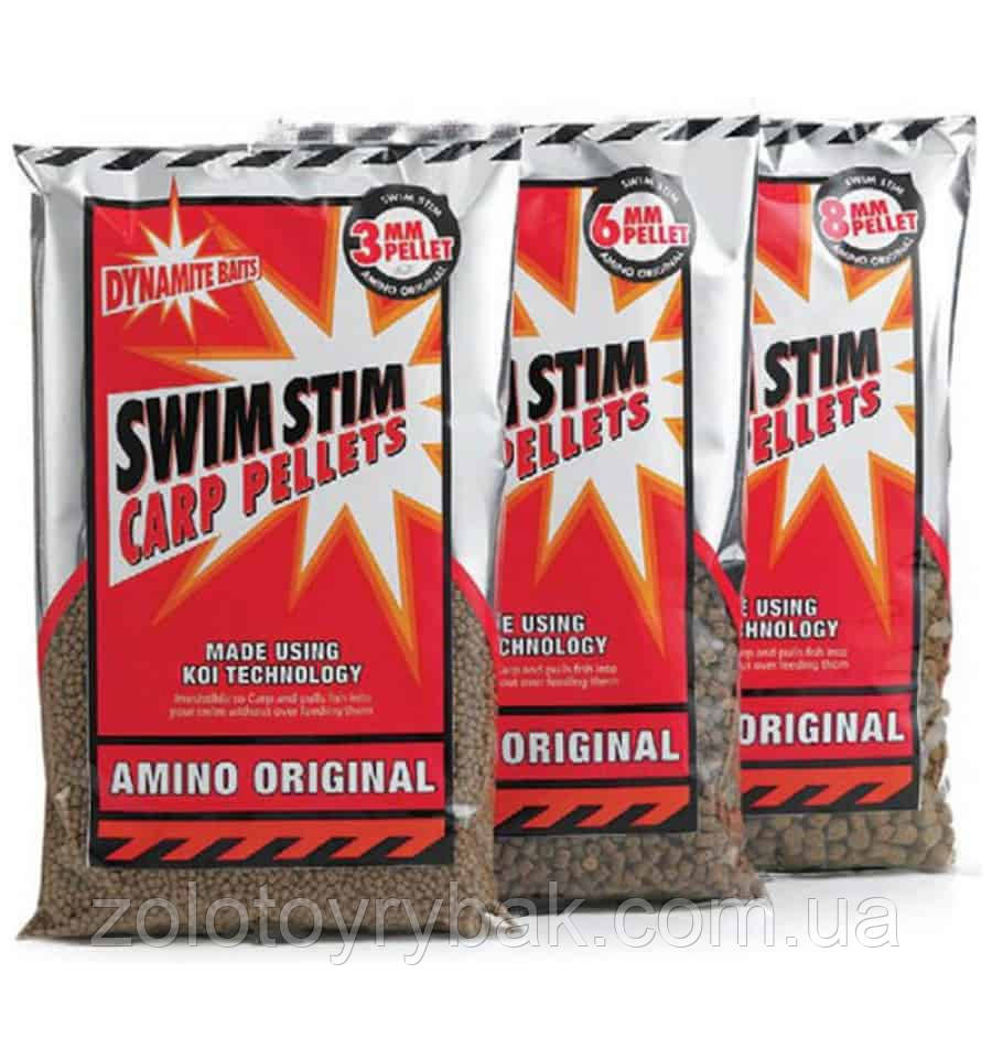 Пелетс Dynamite Baits Swim Stim Amino Original Pellets Mix 0,9 кг 6 мм