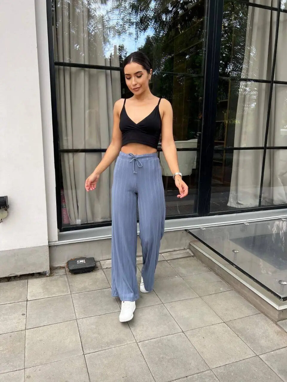 Стильні жіночі штани "Кюлоти", тканина "Трикотаж-рубчик" 42, 44, 46, 48 розмір 42