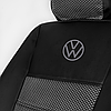 Чохли на сидіння Фольксваген ЛТ (Volkswagen LT) (1+1, бус) екошкіра+автотканина з лого, фото 10