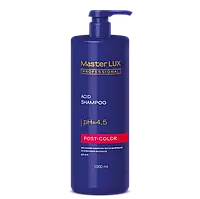 Шампунь кислотный после окрашивания и осветления волос Master LUX Post-Color Shampoo 1000 мл.