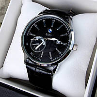 Мужские наручные часы BMW / БМВ с кожаным ремешком