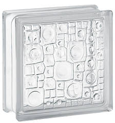 Склоблок Clear Sponge безкольоровий 190х190х80 мм