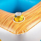 Надувний пліт Бар BW 43294 (246-246 см, 4 підсклянники, ремкомплект)  ⁇  Надувна платформа, фото 7