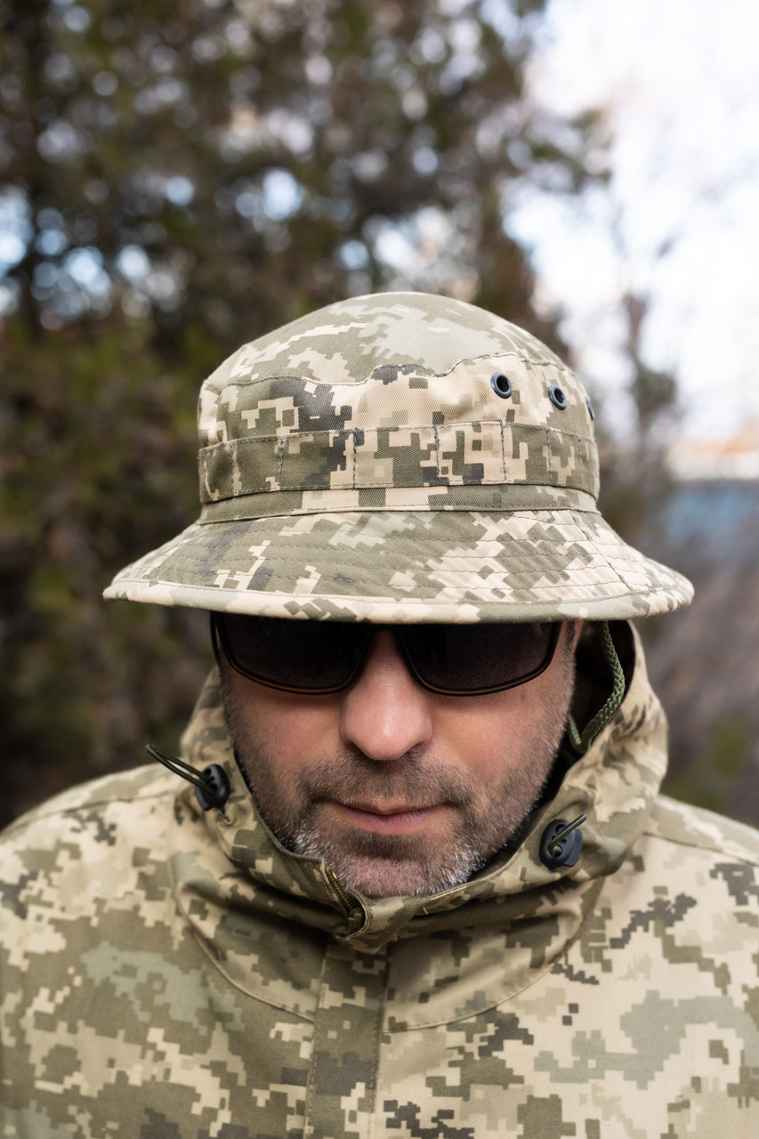 LTM Pixel Boonie Hat Тактична військова літня польова панама піксель ЗСУ 54-60