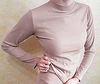 Женская кофта рубчик 40-50р. пудра