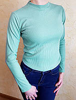 Женская кофта рубчик 40-50р. бирюзовая
