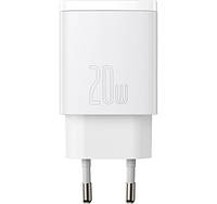 Сетевое зарядное устройство Baseus Compact Quick Charger U+C 20W White (CCXJ-B02)