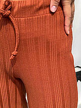 Стильні жіночі штани "Кюлоти", тканина "Трикотаж-рубчик" 42, 44, 46, 48 розмір 42, фото 4